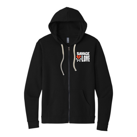 Savage Love Black Zip Hoodie
