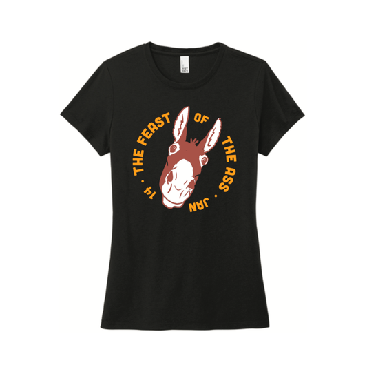 Feast of The Ass Slimcut Black T-shirt